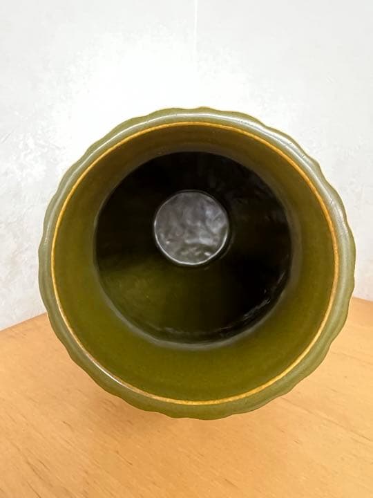 中国清乾隆年製銘茶末釉花瓶官窯唐物アンティーク古美術品　骨董コレクション江戸青磁