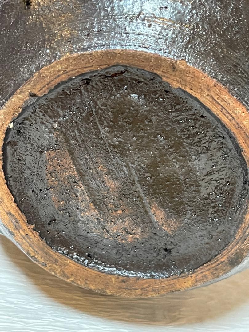 未使用品　信楽焼手作り土瓶型花瓶　飾り物　インテリア　195