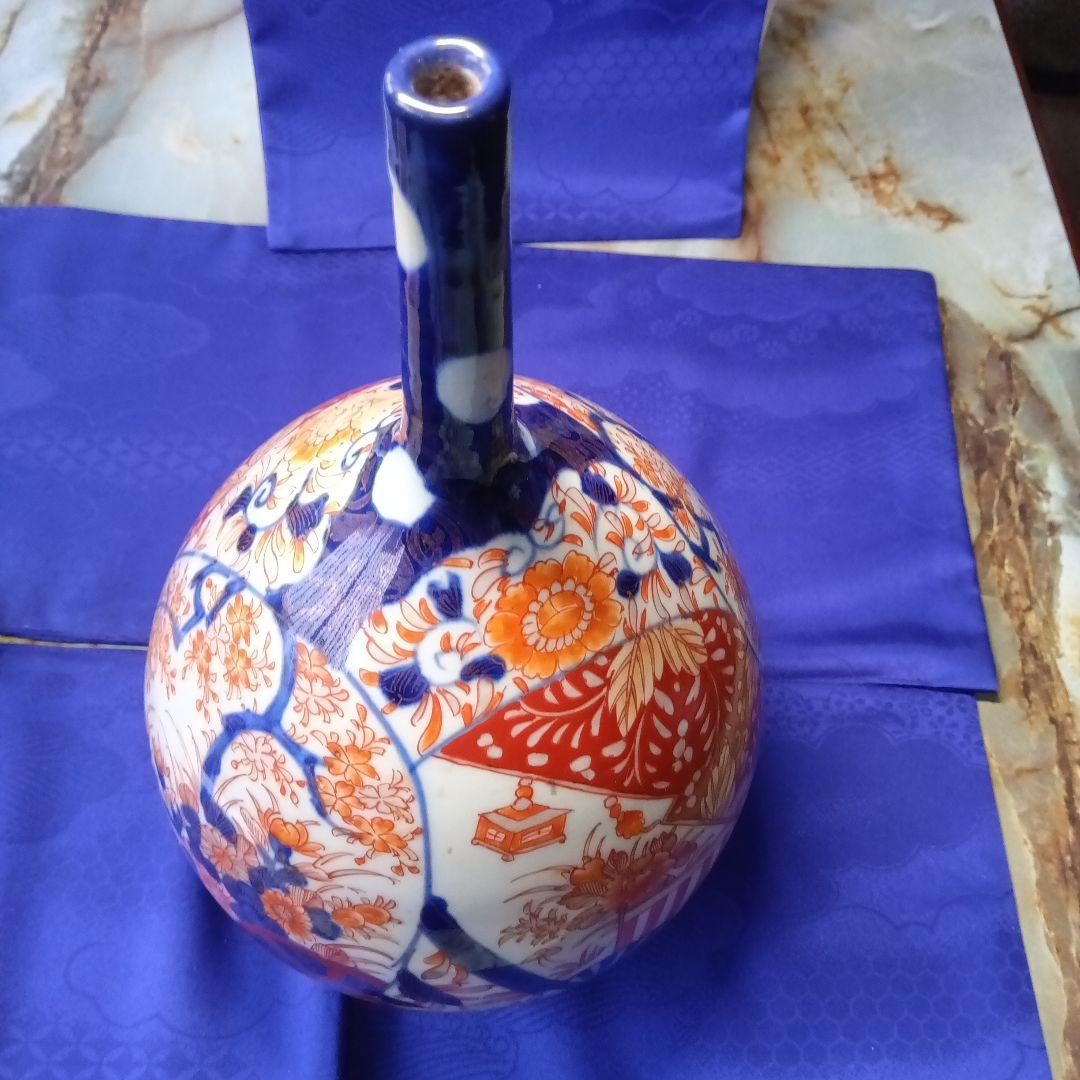 古伊万里献上手鶴首花入無傷