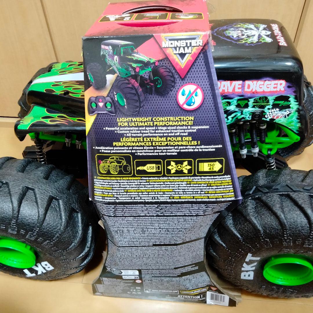 【巨大】モンスタージャム オフィシャル メガ グレイブ ディガー 全地形対応