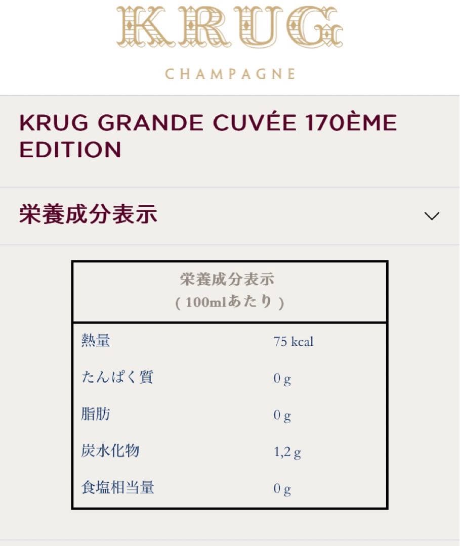 未開封 KRUG