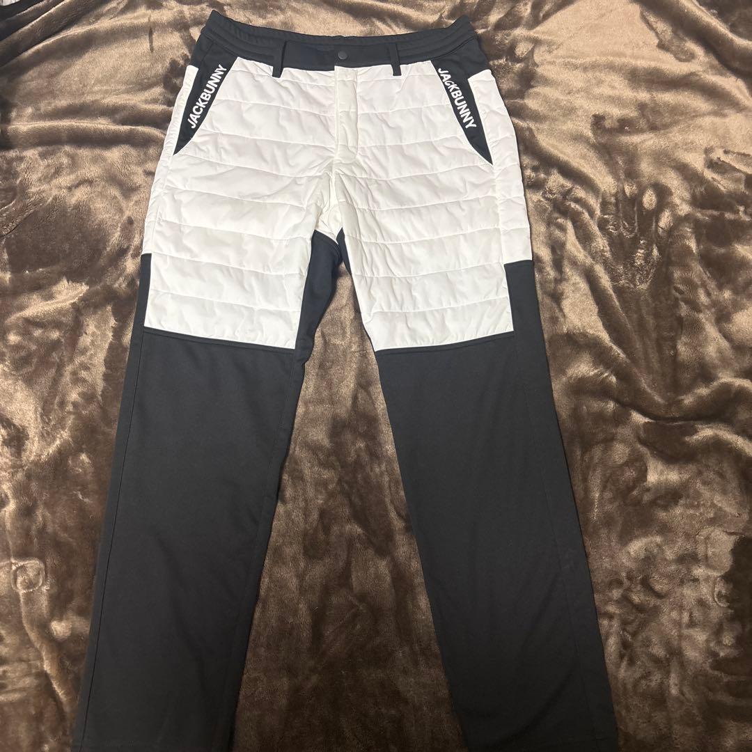 JACKBUNNY キルティングパンツ 黒/白