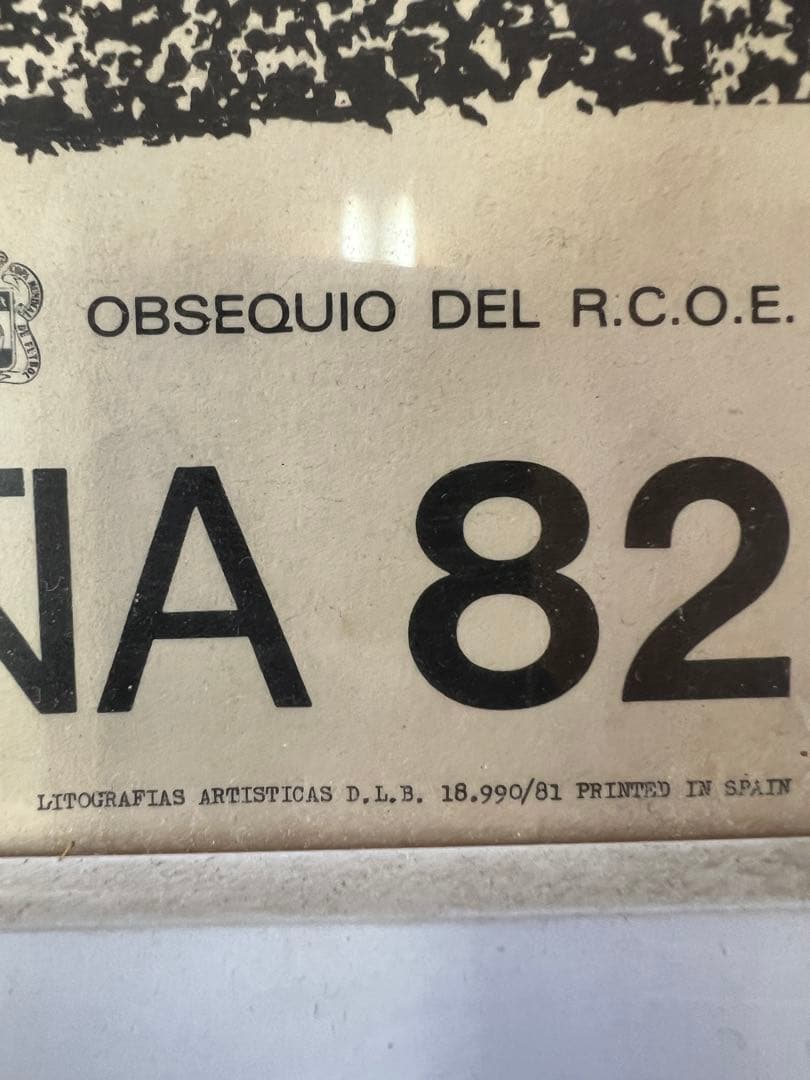 レア【1982年W杯公式】ジョアン・ミロ ポスター スペイン大会原画