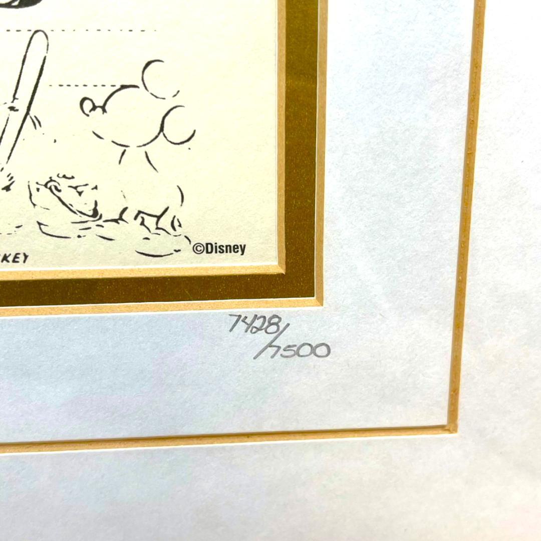 限定品★ミッキーマウス 魔法使いの弟子 ファンタジア モデルシート 絵画 額縁
