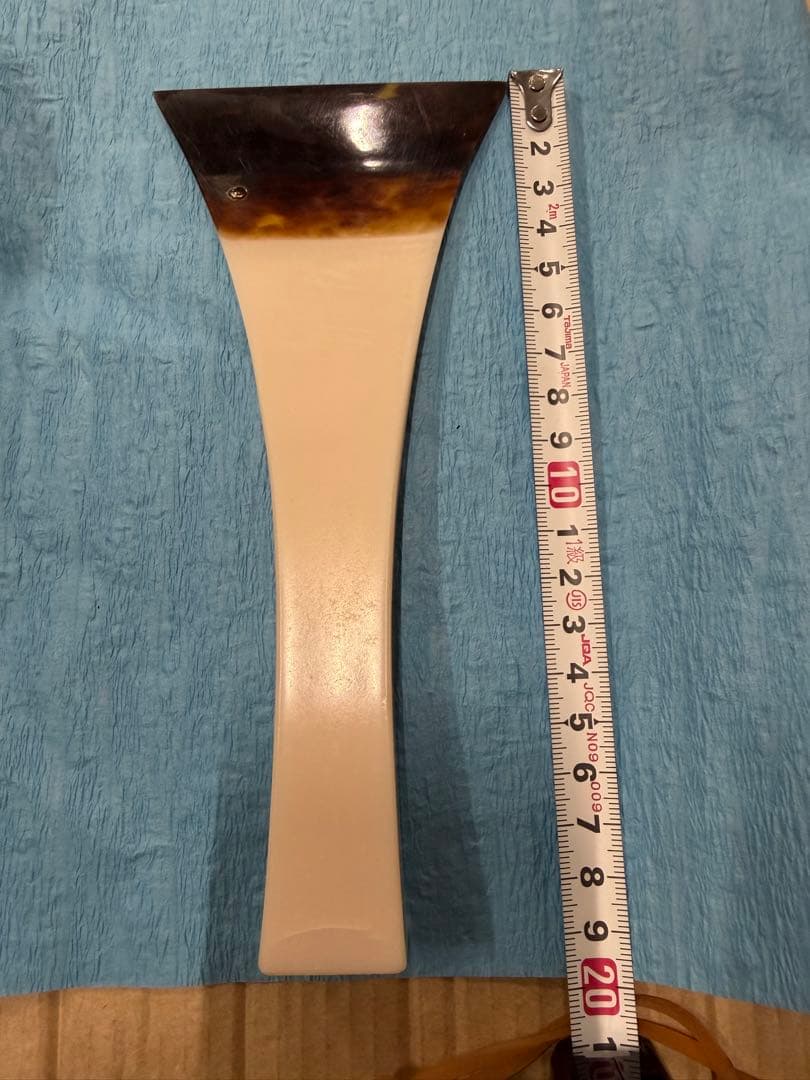 ケース付き　三味線本体 白/紫 バチ付き