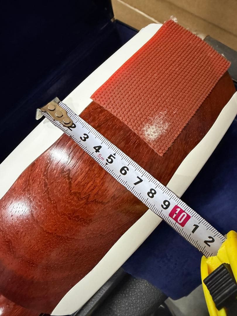 ケース付き　三味線本体 白/紫 バチ付き