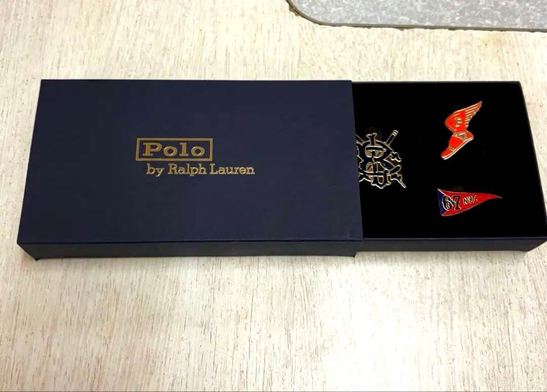 POLO RALPH LAUREN ノベルティ ピンバッジセット2個まとめ出品