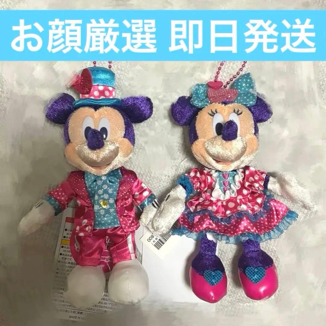 ぬいぐるみバッジ　ミッキー　ミニー　ディズニーパルパルーザ　ファンダーランド