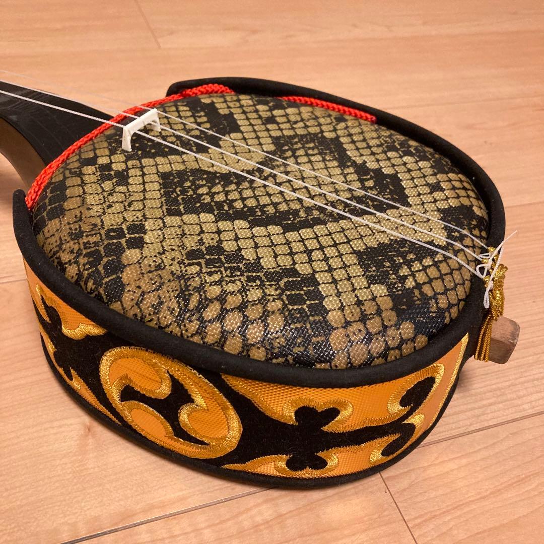 沖縄三線 人工皮 合皮 初心者おすすめ 沖縄 三線 民謡 和楽器 本体のみ