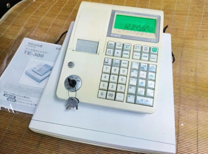 カシオレジスター　TE-300　フル設定無料　 送料無料人気機種　151617