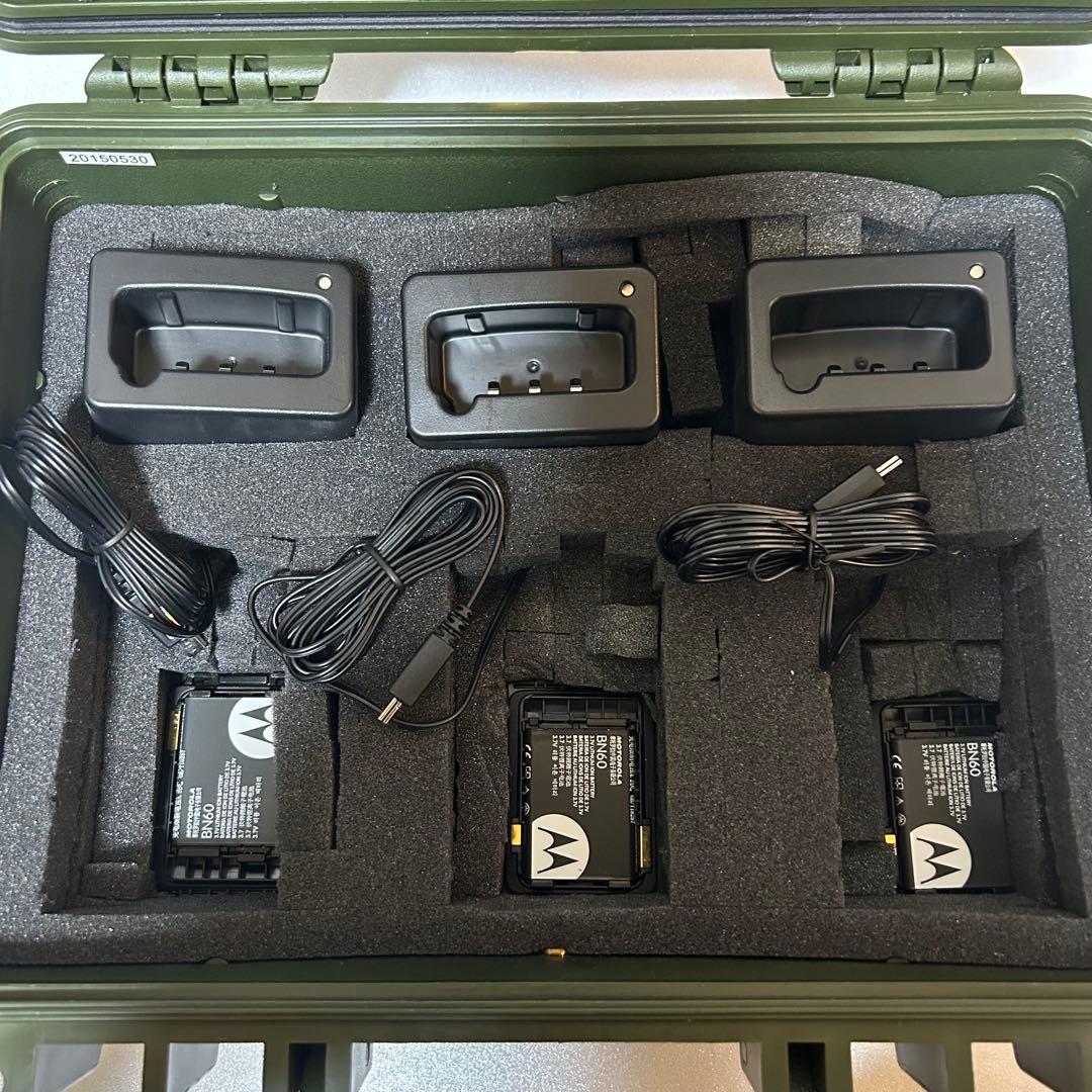【通電確認済】 MOTOROLA MS50 トランシーバー 3個セット ケース付
