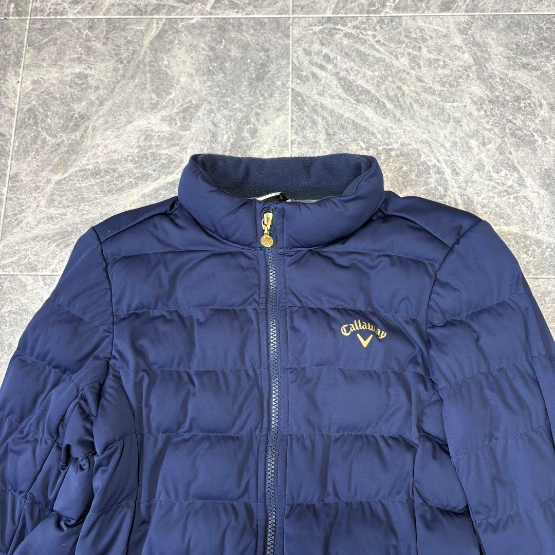 ⭐︎キャロウェイ⭐︎ レディース　ゴルフ　ダウンジャケット　長袖　ネイビー　Lサイズ