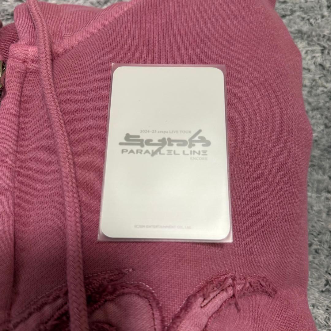 aespa ピンクフーディ ジゼルトレカ付き