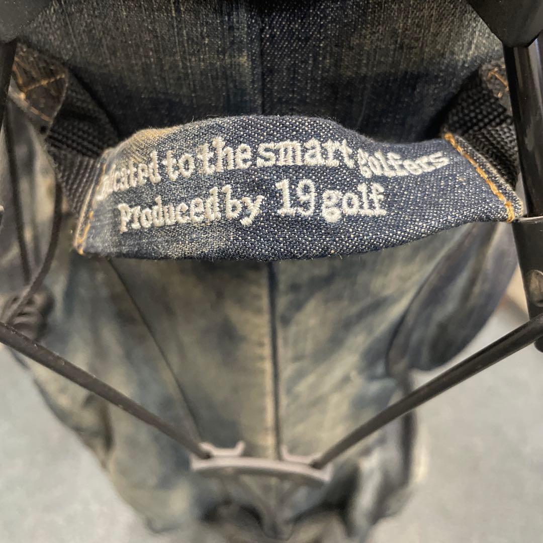 19golf デニムキャデイバッグ(色落加工)8.5インチ