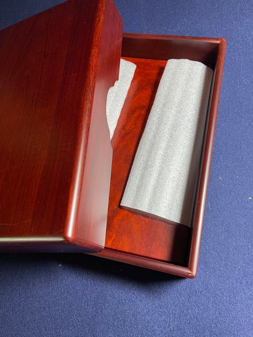 【墨研】古玩 硯箱18◆紅木紫檀長方硯箱◆未使用品◆文房四宝 文人 文箱 唐木