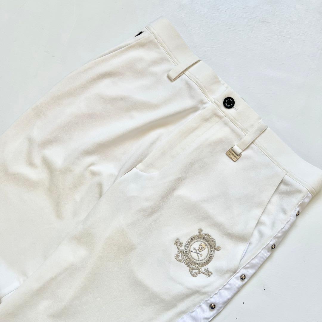 MARK&LONA マークアンドロナ　セットアップ　ベスト　パンツ　スタッズ　白