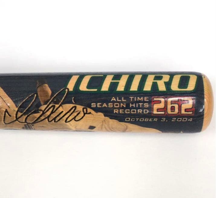 MLB マリナーズ イチロー 2004 シーズン最多安打 記念 バット レア