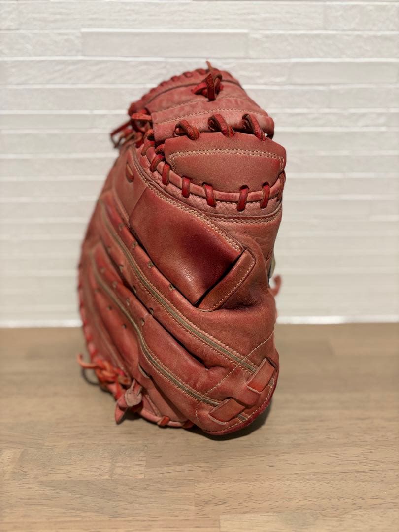 Mizuno Global Elite 軟式グローブ 赤