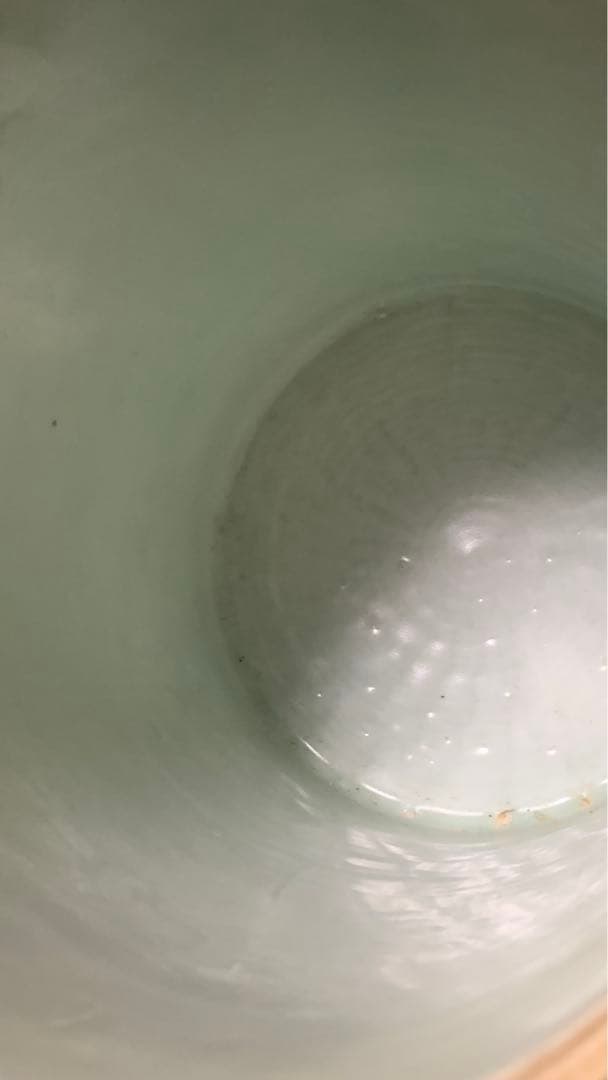 シノワズリ　ビンテージ　染付 青花　在銘　山水大壷　花瓶　大甕　オリジナル蓋付き