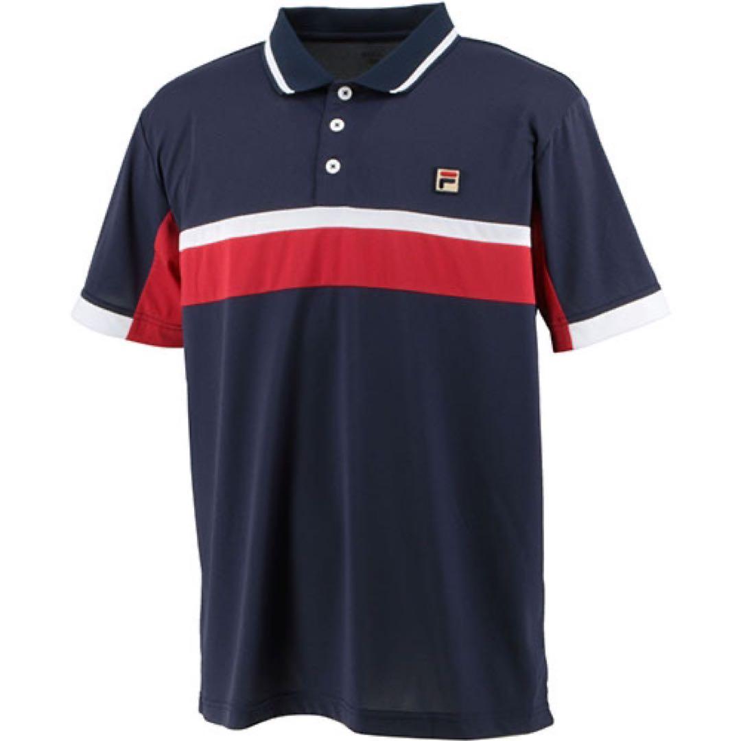 FILA フィラ テニスウェア 半袖ポロシャツ VM5602紺 メンズM新品