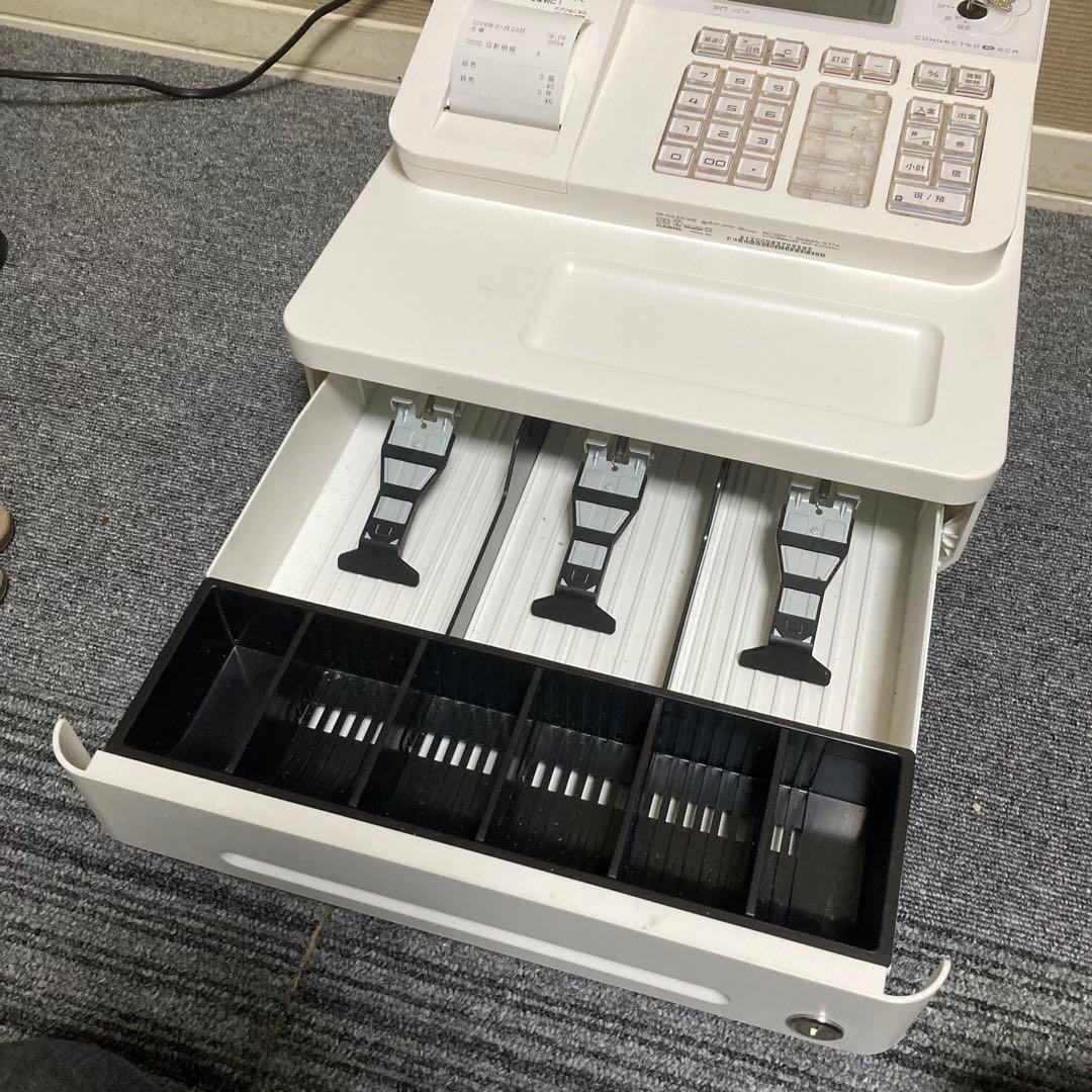 美品　CASIO レジ　SR-G3 ホワイト　スマホ連動　動作チェック済み