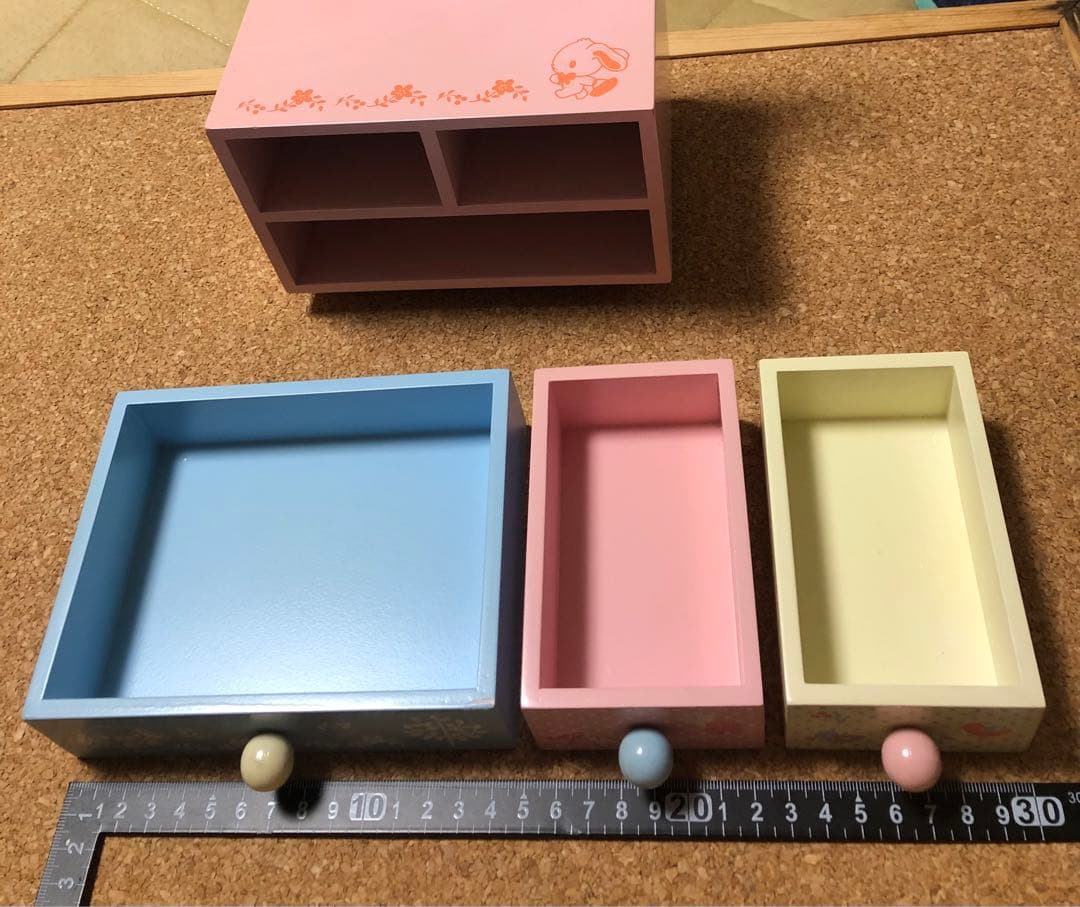 サンリオ Sugarbunnies 木製収納ボックス付ミニドレッサー