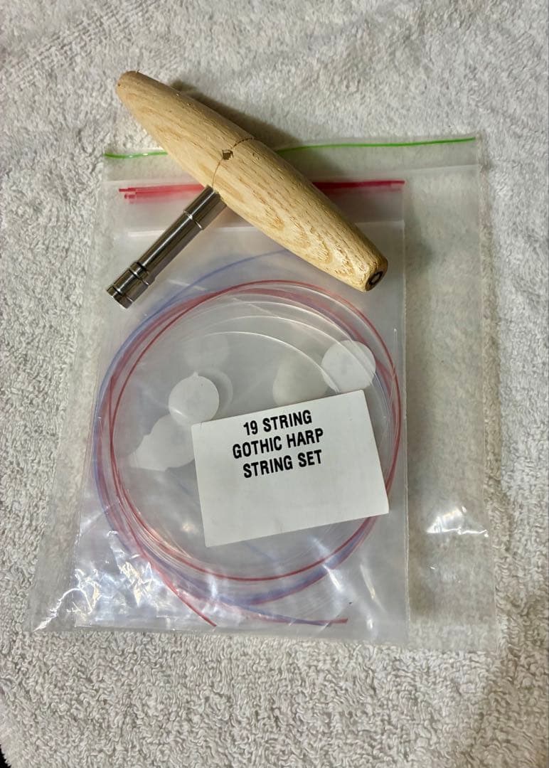 【値下げ】美品 ゴシックハープ 19弦_送料込み