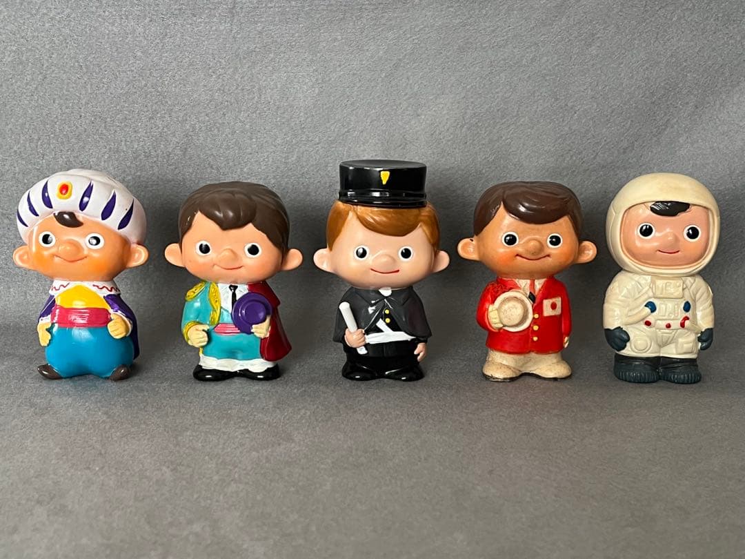 富士銀行　ぼくちゃん　ソフビ　貯金箱　15個　昭和レトロ