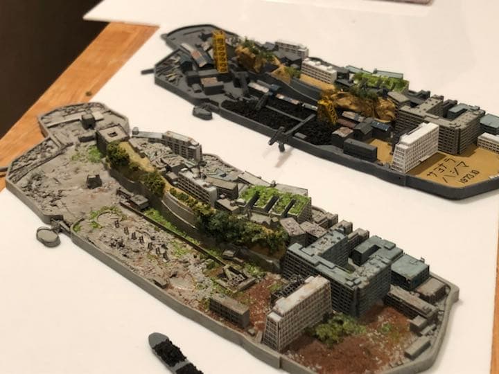 スタバの海と家 ジオラマ