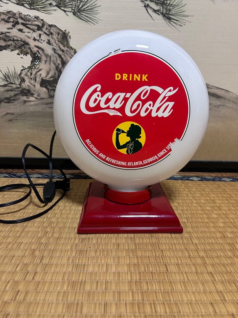 コカコーラ　コカ・コーラ　ライト　ランプ　ガソライト　スタンドランプ　スタンド
