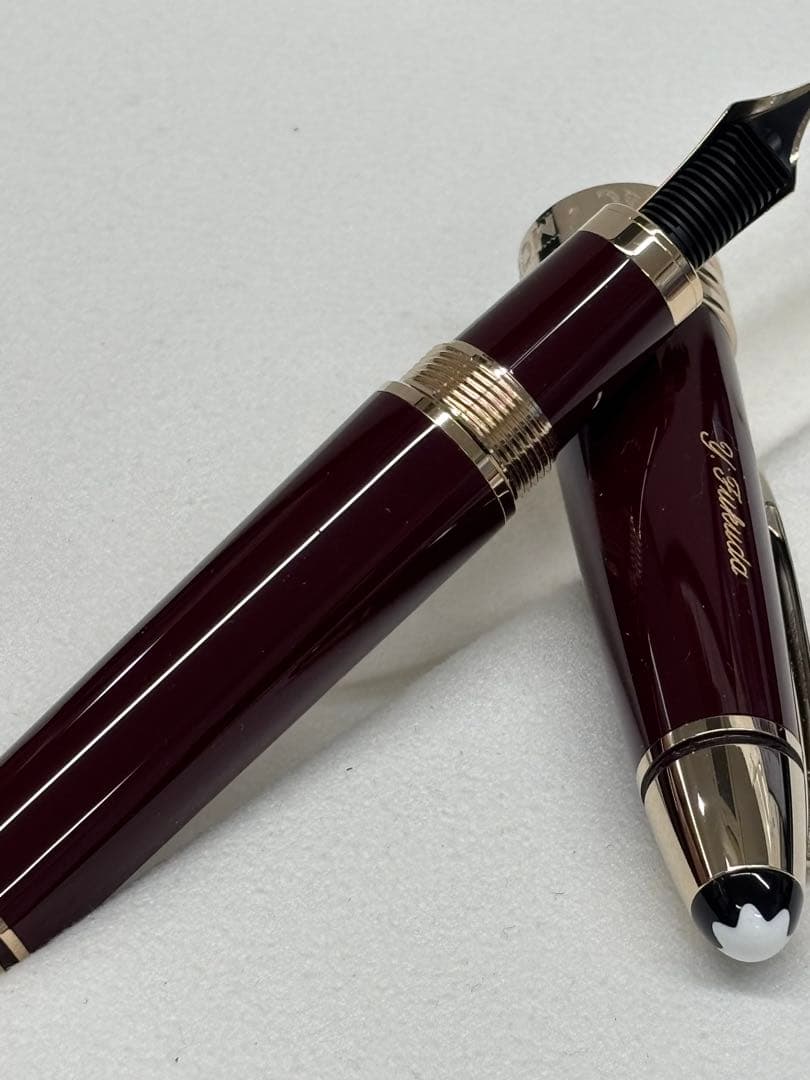 B5583【未使用】JFKモンブラン4810　万年筆　ペン先14Kイニシャルあり