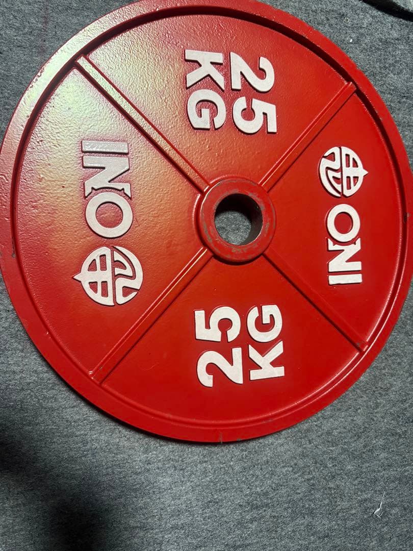 ONI ダンベルプレート 25KG 赤