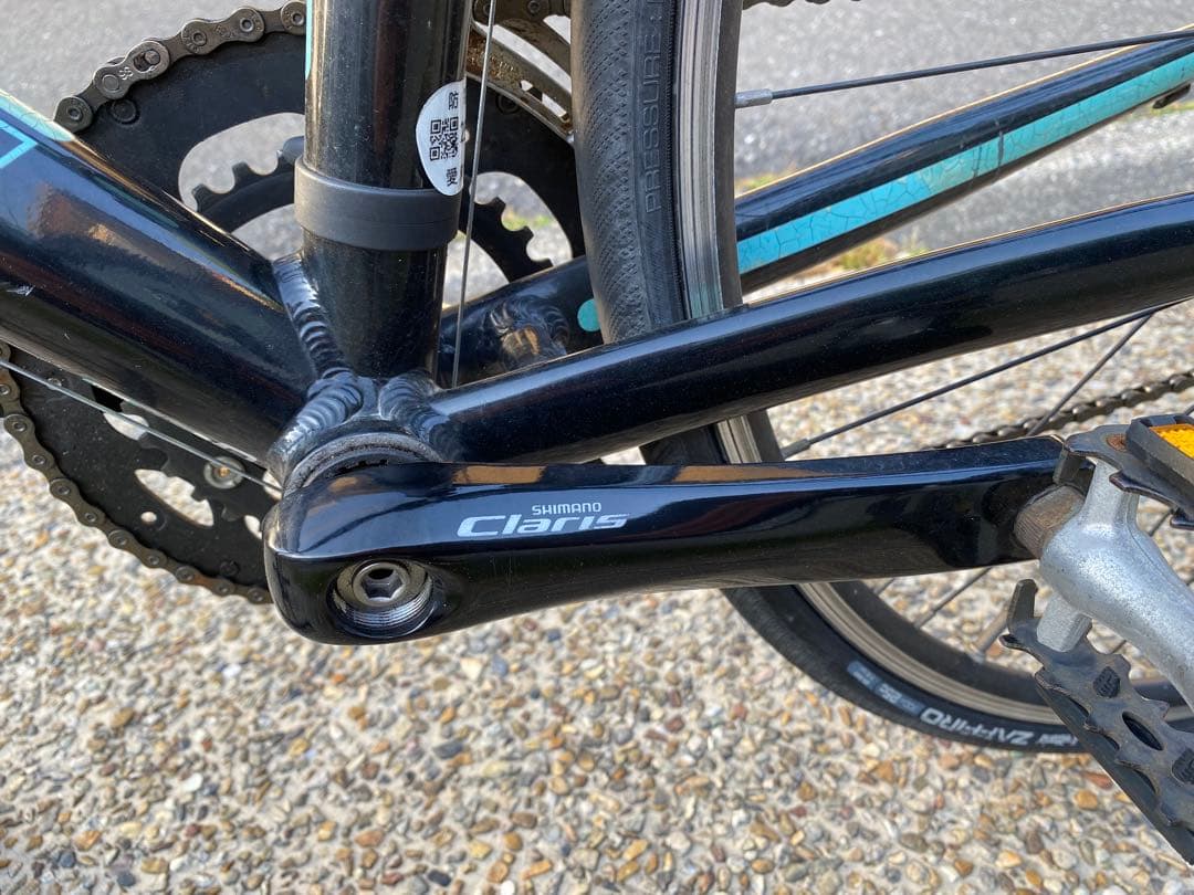 Bianchi ロードバイク ブラック/ターコイズ