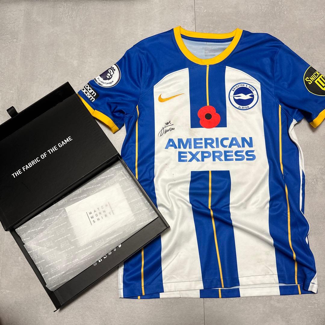 【激レア】【公式】ブライトン マクアリスター 実使用 直筆サイン入りユニフォーム