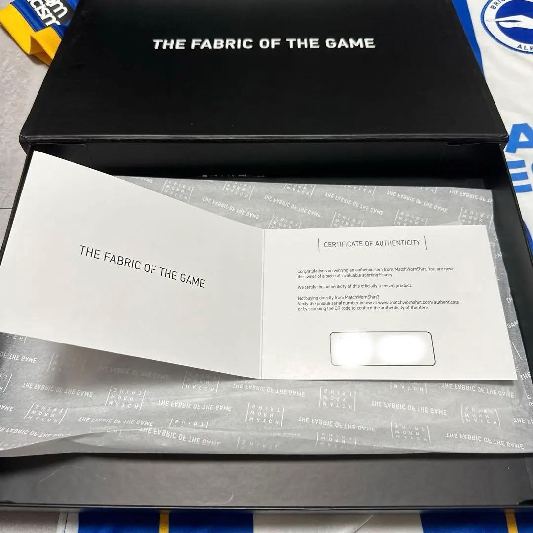 【激レア】【公式】ブライトン マクアリスター 実使用 直筆サイン入りユニフォーム