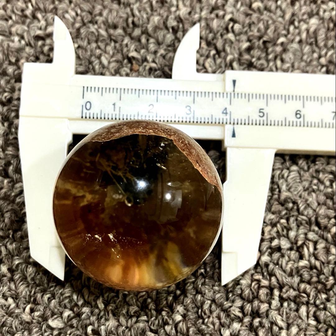 ゴールドルチルクォーツ　丸玉　スフィア　2点　金針水晶　パワーストーン