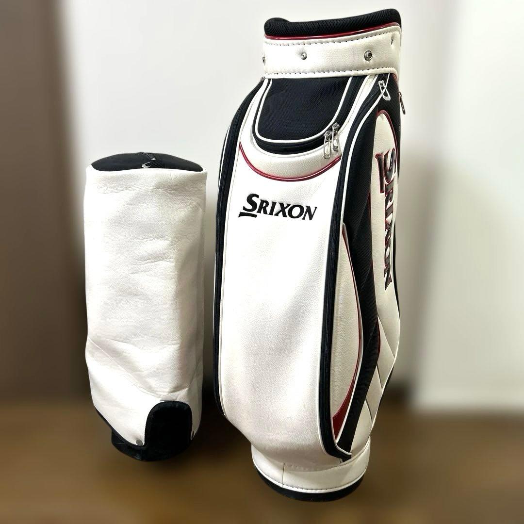 スリクソン　9.5型キャディバッグ　ホワイト系色