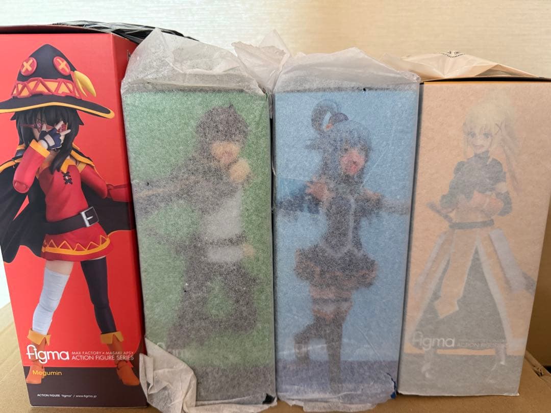 4体セット　figma めぐみん　カズマ　アクア　ダクネス　このすば
