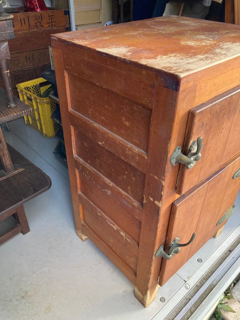 昭和レトロ　木製冷蔵庫　保冷庫