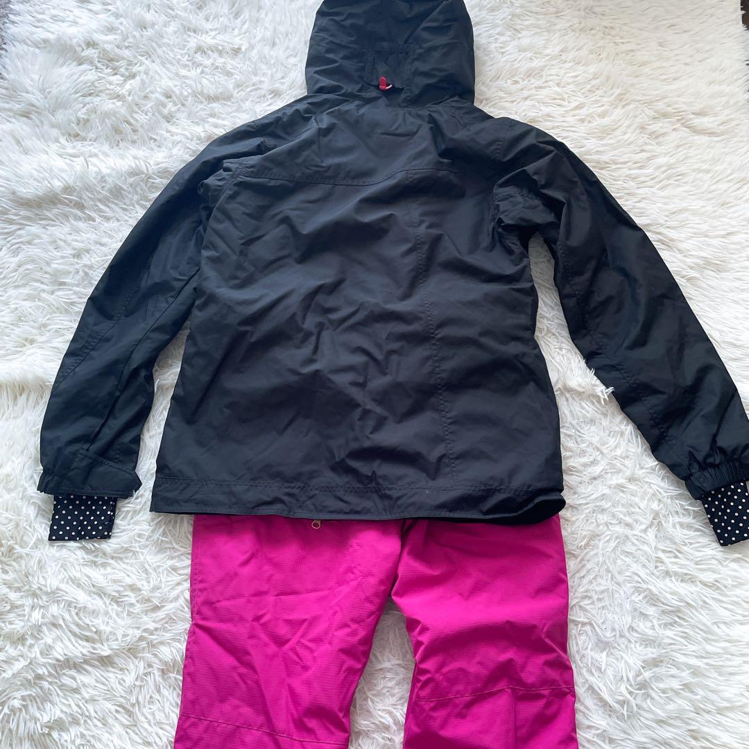 arg FILA 黒ピンク スキーウェア スノボーウェア上下セット Mレディース