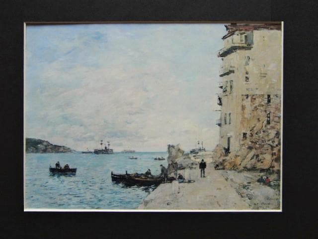 Eugene Boudin、【La Rade de Villefranche】