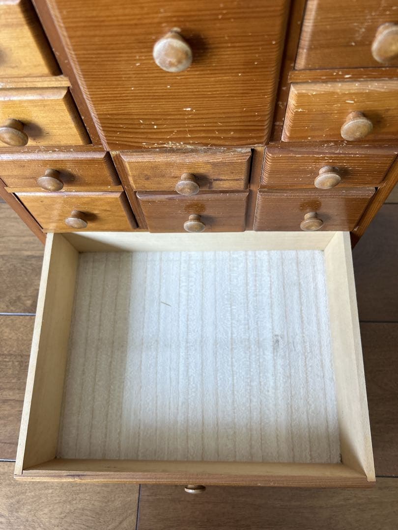 昭和レトロ 木製薬箱 ミニチェスト 箪笥 引き出し収納