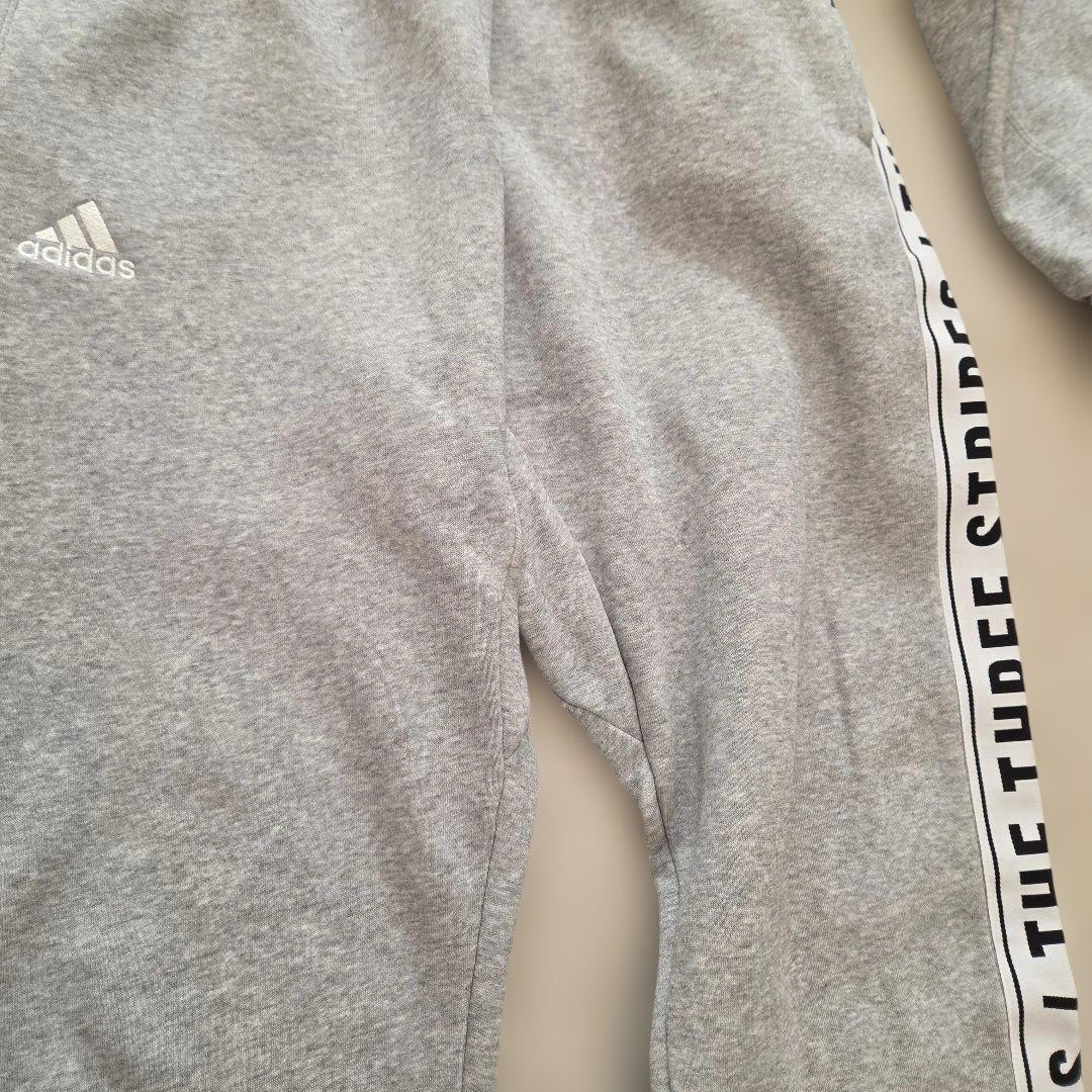 アディダス セットアップ L ジャージ 裏起毛 グレー メンズ