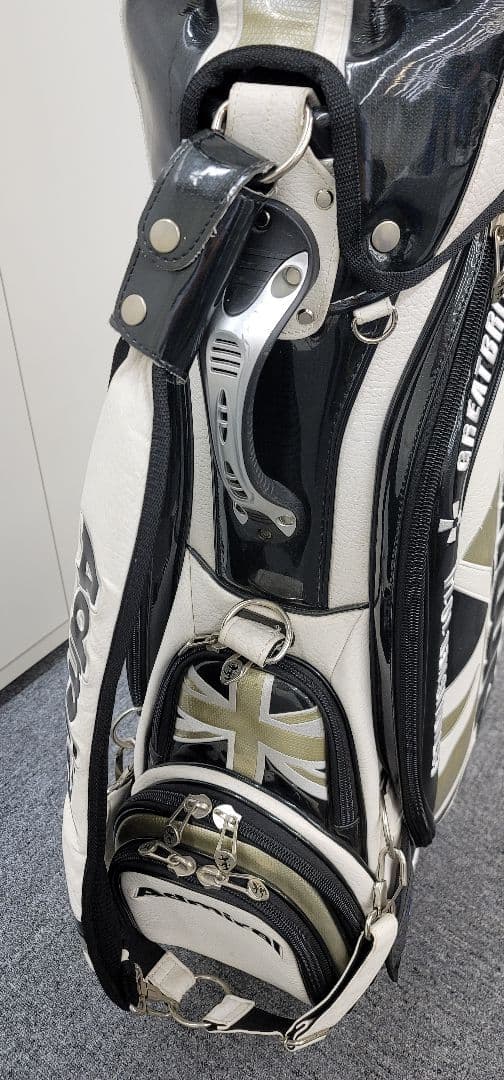 Admiral キャディバッグ 白/黒/シルバー