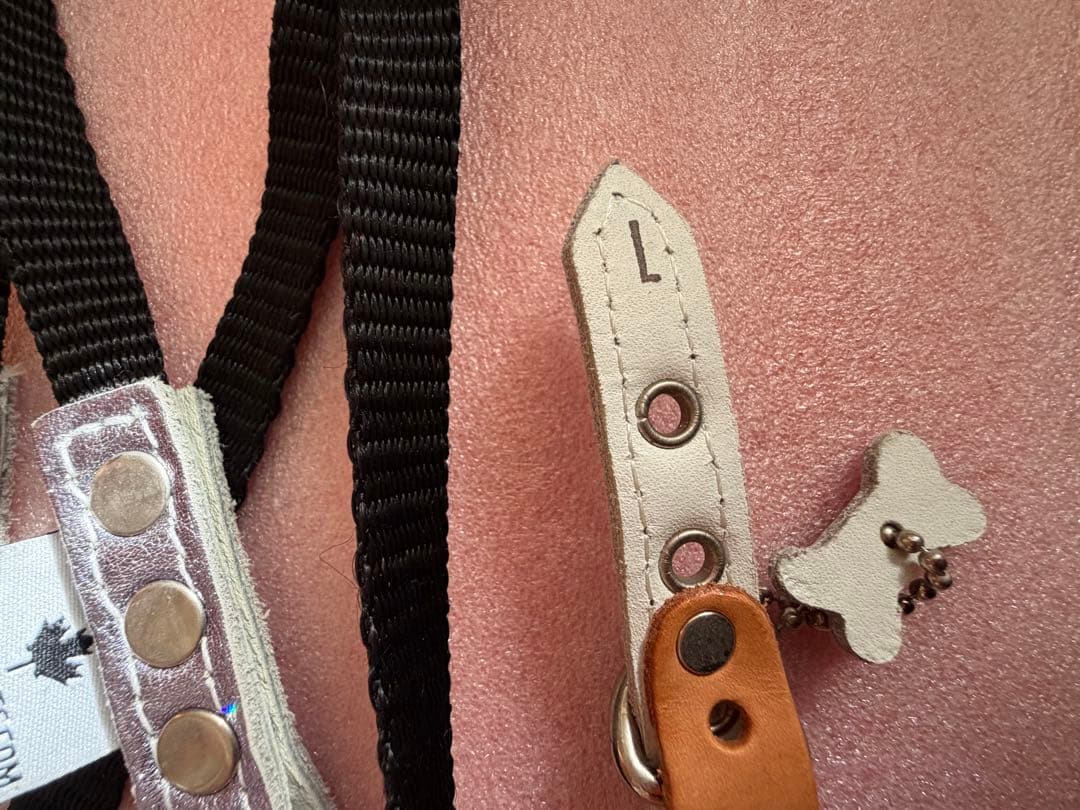 バディベルト　ラベンダーメタリック レザー ハーネス