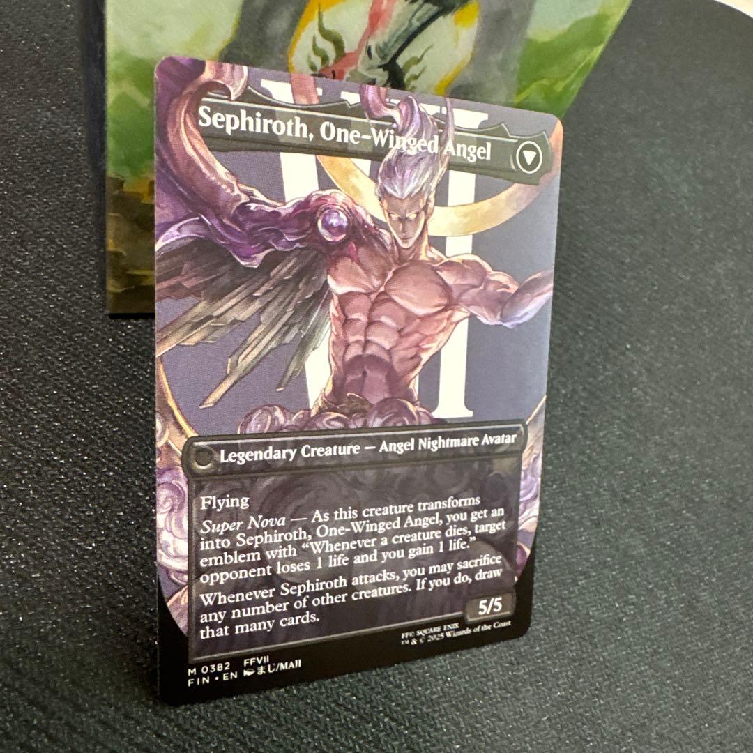 【6/8 15時まで！】片翼の天使、セフィロス ボーターレス 英語版1枚