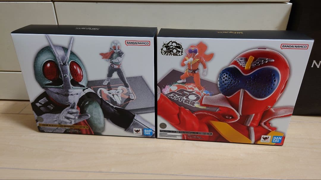 真骨彫仮面ライダー新一号▪️アカレンジャーセット