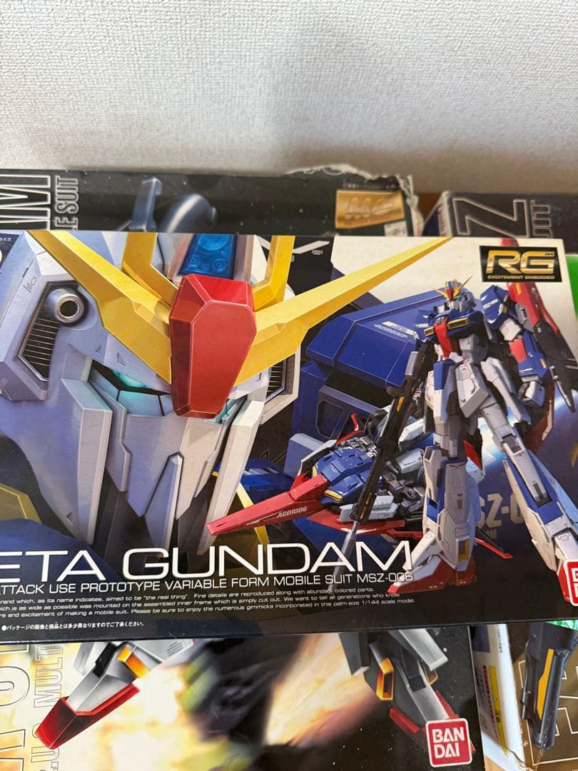 ガンプラセット MGフルアーマーZZガンダムと試作機FAZZ他