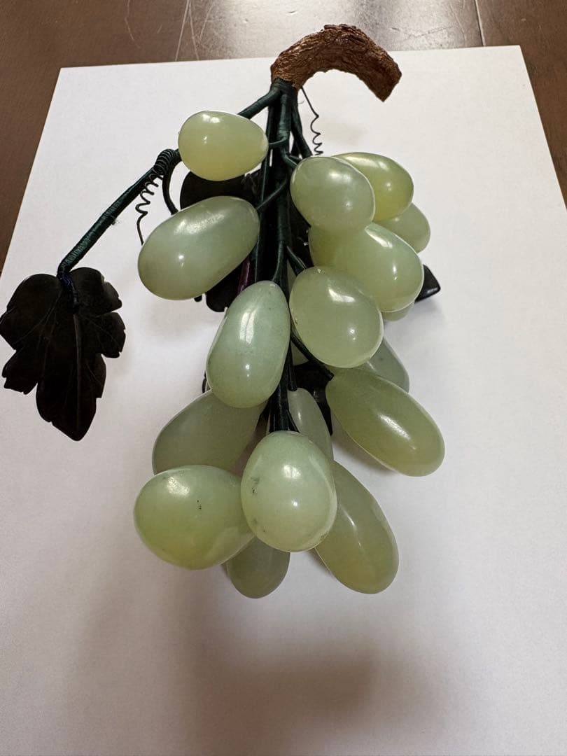 翡翠　ぶどう　置き物