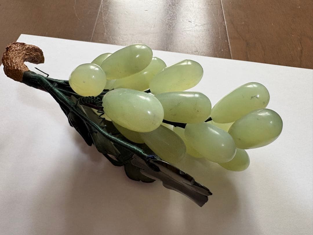 翡翠　ぶどう　置き物